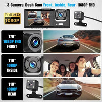 3 - channel 1080P Car Driving Recorder (Three Cameras) - AxenBox