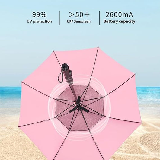 3 In 1 Misting Umbrella With Fan - AxenBox