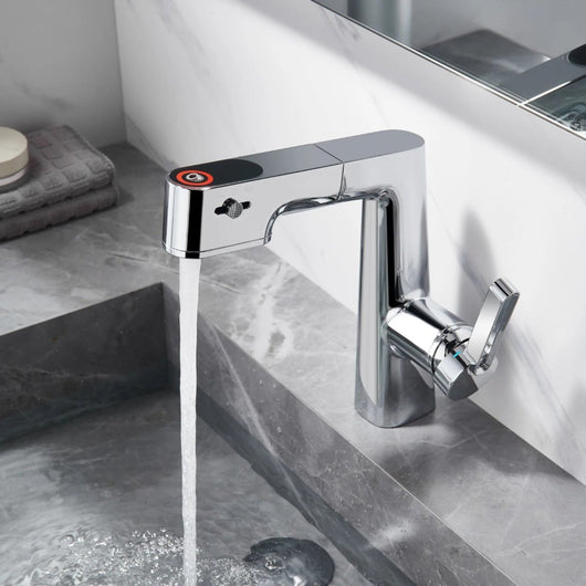 3 - Speed Digital Display Faucet – Hot & Cold Lift Design - AxenBox