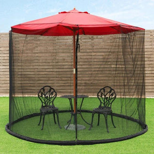 7.5-10 FT Patio Umbrella Mosquito Net, Gift For Camping Lovers