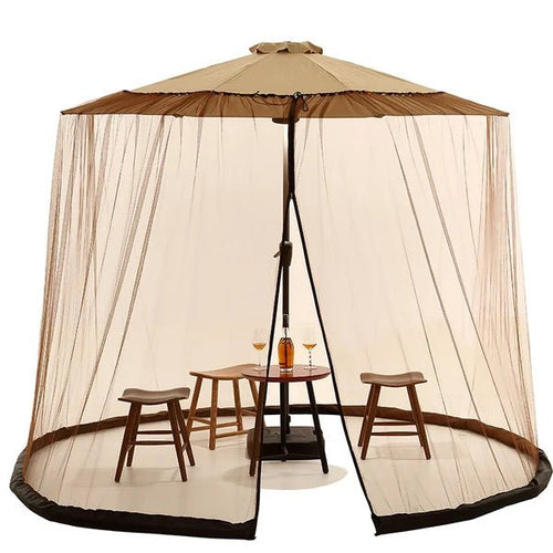 7.5-10 FT Patio Umbrella Mosquito Net, Gift For Camping Lovers