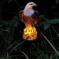 American Eagle Solar Garden Light, Garden Decor - AxenBox