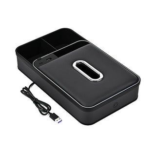 Armrest Storage Box with LED Ambient Lighting