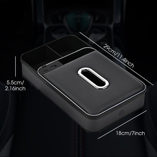 Armrest Storage Box with LED Ambient Lighting - AxenBox