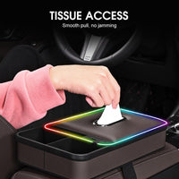 Armrest Storage Box with LED Ambient Lighting - AxenBox