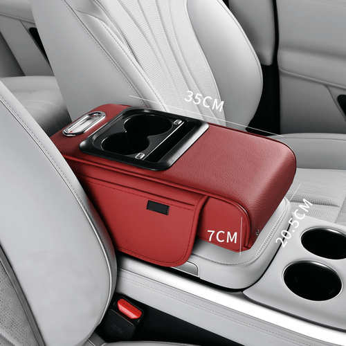 USB充電ポート付きカーアームレストオーガナイザー