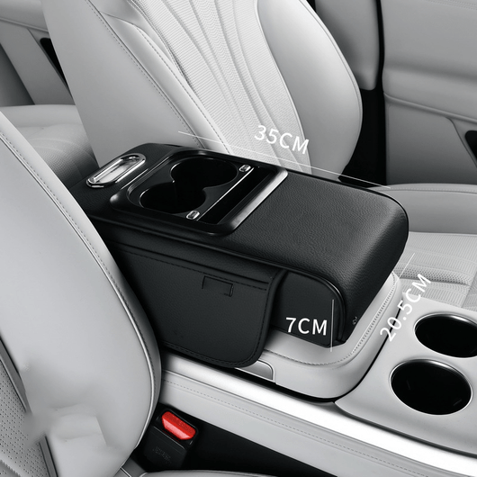 Car Armrest Organizer with USB Charging Ports - AxenBox