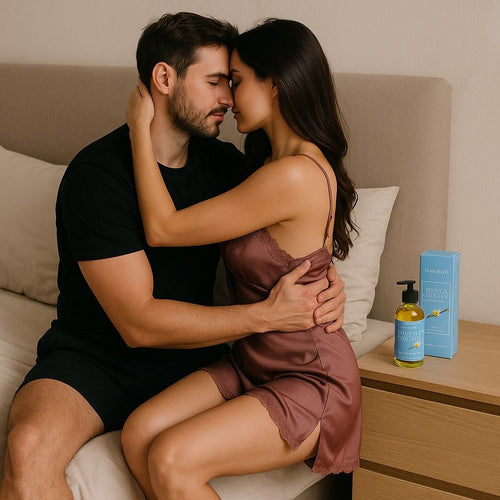 キャラメルバニラマッサージオイル – 親密な夜と深い絆のために