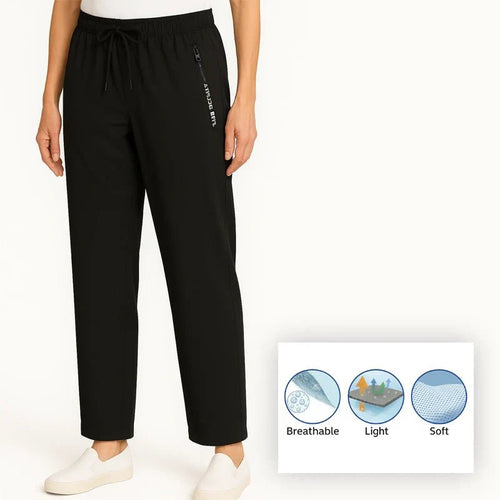 ComfyFlex レディースストレッチパンツ – 通気性抜群、超ソフト、終日快適フィット