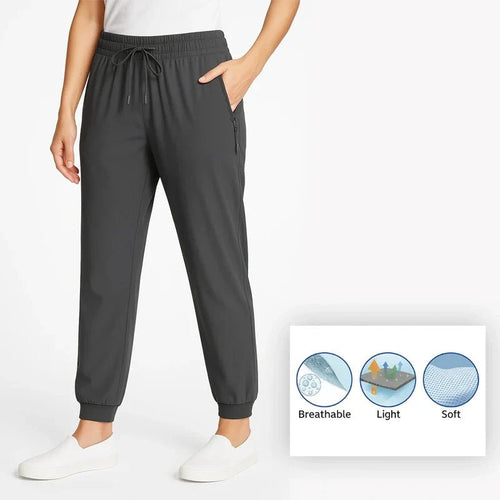 ComfyFlex レディースストレッチパンツ – 通気性抜群、超ソフト、終日快適フィット