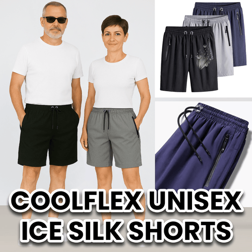CoolFlex Unisex Ice Silk Shorts – Ultra Light, Stretch Fit, All-Day Comfort