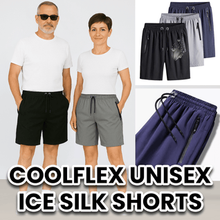 CoolFlex Unisex Ice Silk Shorts – Ultra Light, Stretch Fit, All-Day Comfort
