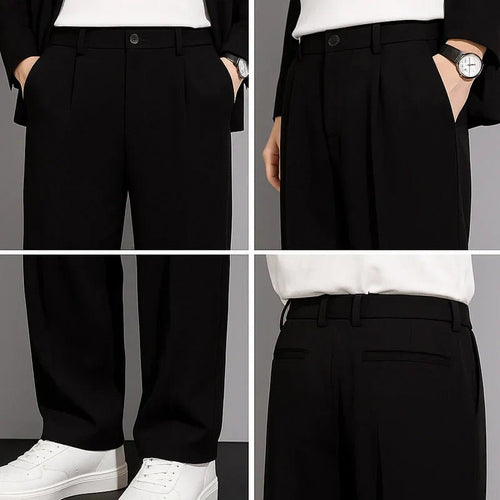 クールフォーム メンズ アイスシルクパンツ – スリムフィット、超伸縮、毎日の快適さ