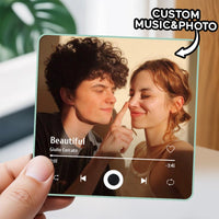 Customized Music Fridge Magnet Personalized Photo Fridge Magnet Can Play Songs and Adjust Volume - AxenBox