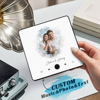 Customized Music Fridge Magnet Personalized Photo Fridge Magnet Can Play Songs and Adjust Volume - AxenBox