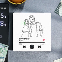 Customized Music Fridge Magnet Personalized Photo Fridge Magnet Can Play Songs and Adjust Volume - AxenBox