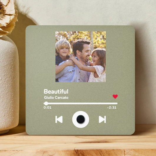 Customized Music Fridge Magnet Personalized Photo Fridge Magnet Can Play Songs and Adjust Volume - AxenBox