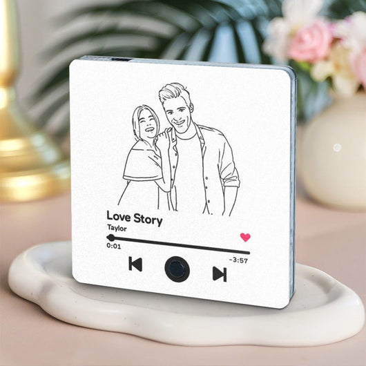 Customized Music Fridge Magnet Personalized Photo Fridge Magnet Can Play Songs and Adjust Volume - AxenBox