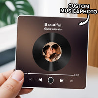 Customized Music Fridge Magnet Personalized Photo Fridge Magnet Can Play Songs and Adjust Volume - AxenBox