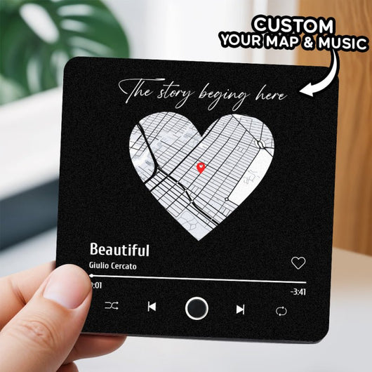 Customized Music Fridge Magnet Personalized Photo Fridge Magnet Can Play Songs and Adjust Volume - AxenBox