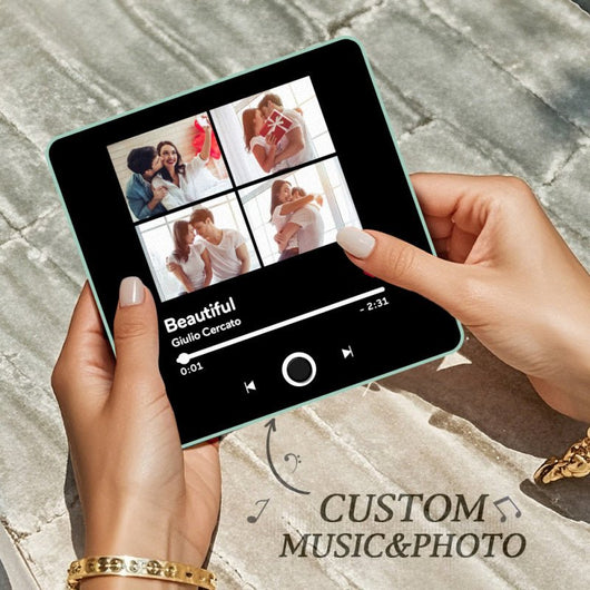 Customized Music Fridge Magnet Personalized Photo Fridge Magnet Can Play Songs and Adjust Volume - AxenBox