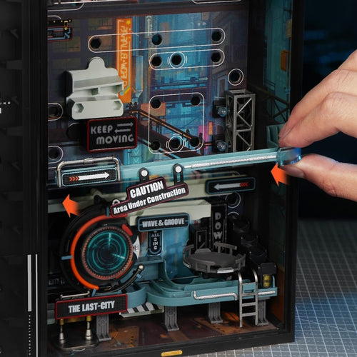 サイバーパンク風未来的なマーブルランパズル