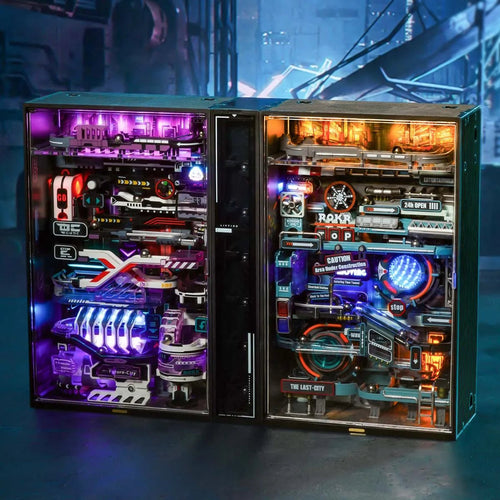 サイバーパンク風未来的なマーブルランパズル