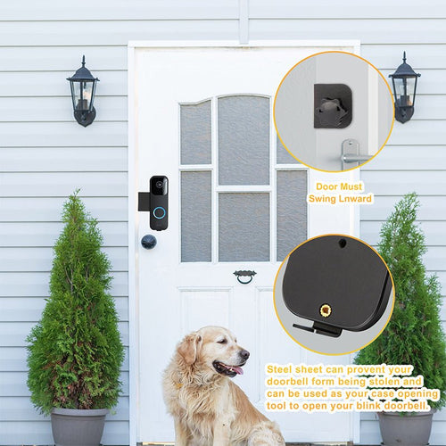 ドリル不要の防犯ドアベル