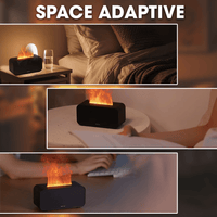 Essential Oil Flame Diffuser & Humidifier – 3 - in - 1 Scent, Mist, Glow - AxenBox