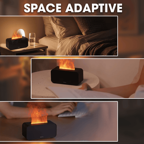 エッセンシャルオイルフレームディフューザー＆加湿器 – 3-in-1 香り、ミスト、輝き