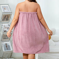 Extra - Large Soft Absorbent Elastic Bathrobe & Hair Drying Cap 2 - Piece Set - AxenBox