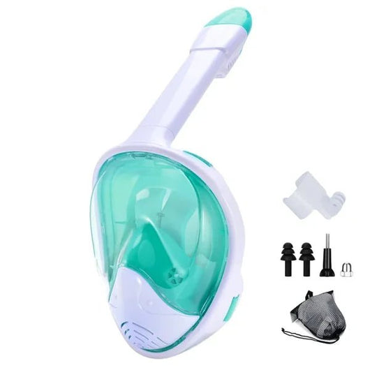 Full Face Snorkeling Mask with Removable Camera Holder - AxenBox
