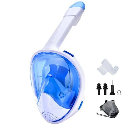 取り外し可能なカメラホルダー付きフルフェイスシュノーケリングマスク