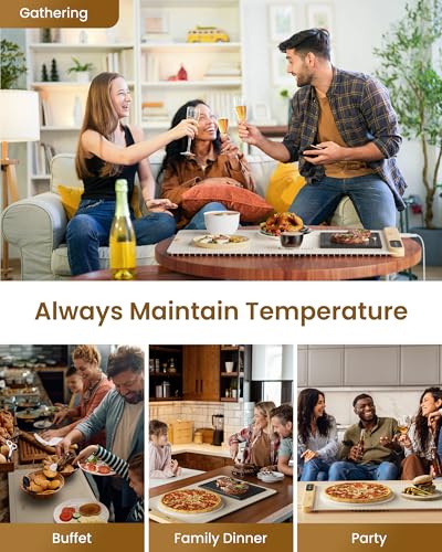 6段階温度設定付き全表面加熱フードウォーミングマット