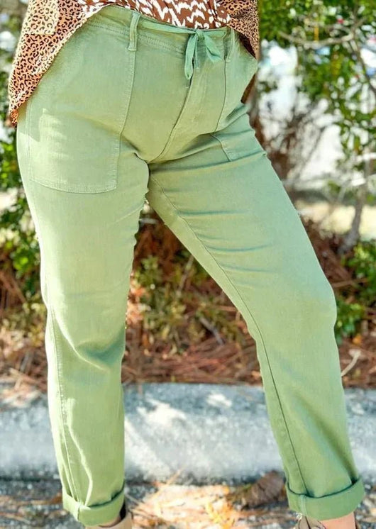 Judy Blue Pull On Denim Joggers - AxenBox