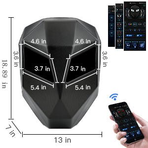 LED Motorcycle Helmet Backpack