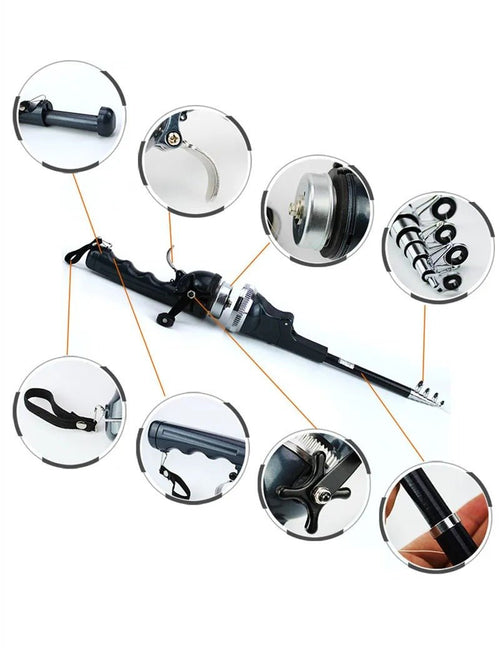 Portable Folding Fishing Rod, Gift For Fishing Lovers