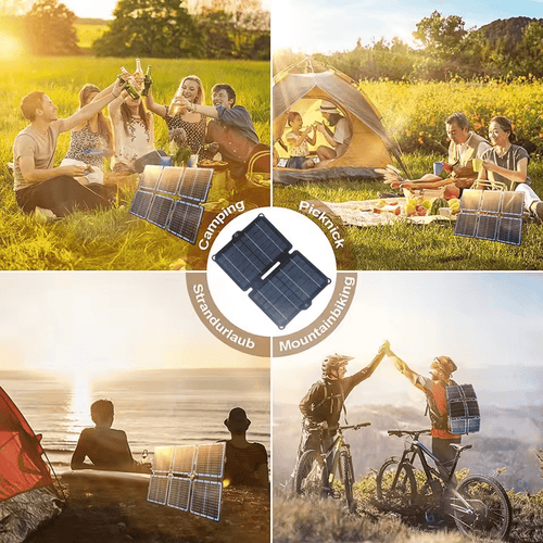 Portable Folding Solar Panel – High Efficiency & Convenient Design for Outdoor Use, Ideal for Prototyping Boards and Device Charging.