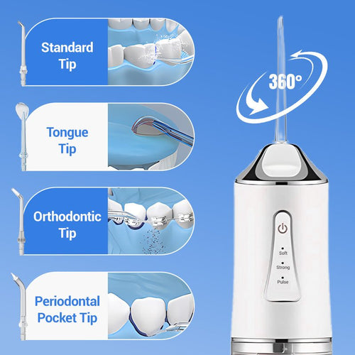 Portable Oral Irrigator Water Flosser