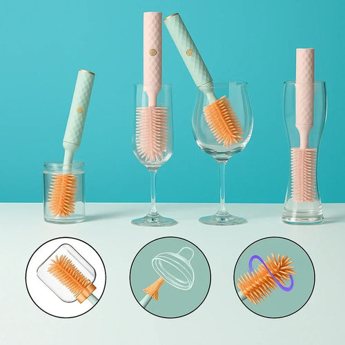 Rechargeable Electric Baby Bottle Brush Set